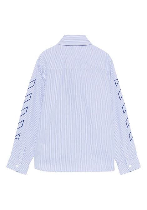 Camicia con logo OFF WHITE KIDS | OBGA00AF25FAB0024045